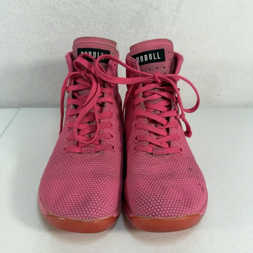 NOBULL No‎ Bull Women 8 High Top Sneaker Trainer Pink SuperFabric Training Shoes - Picture 5 of 13